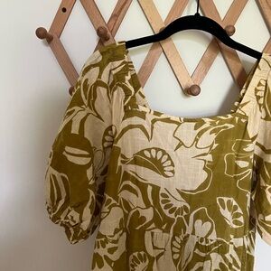 Floral Green Midi Dress